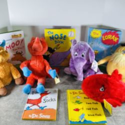 Dr Seuss Books And Plush 