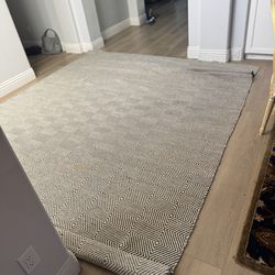 Black and white rug 9x12 home decor