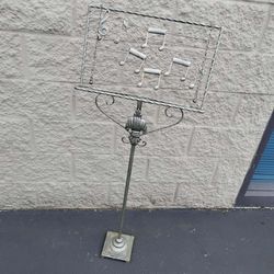 Decorative Metal Music Stand with Musical Notes