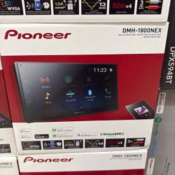 Pioneer DMH-1800NEX 6.8" Double-Din Digital Multimedia Receiver - Built in Bluetooth, Wired Apple CarPlay and Android Auto, Touchscreen, Rear Camera I