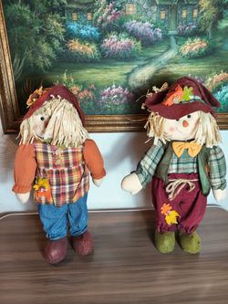 Kmart Scarecrow Decorations Set of 2