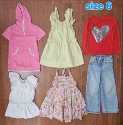 Girls Size 6 Clothing Bundle