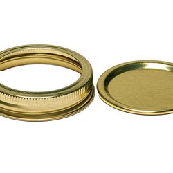 Anchor Hocking Mason Jar Lids And Bands - Set Of 100 Lids And 100 Bands