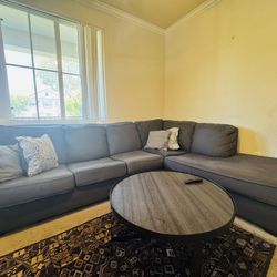 Sectional couch and coffee table