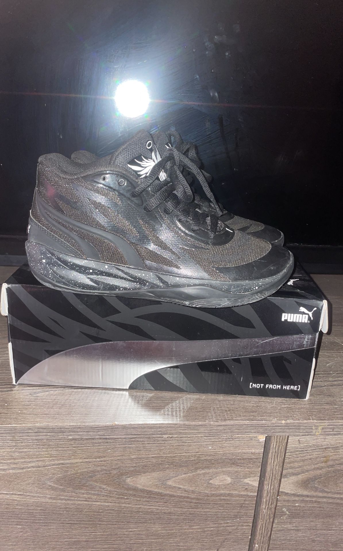 lamelo 2 oreo size 4.5 black and white