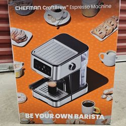 Chefman CraftBrew 15-Bar Espresso Machine w/ Steam Wand and Touch