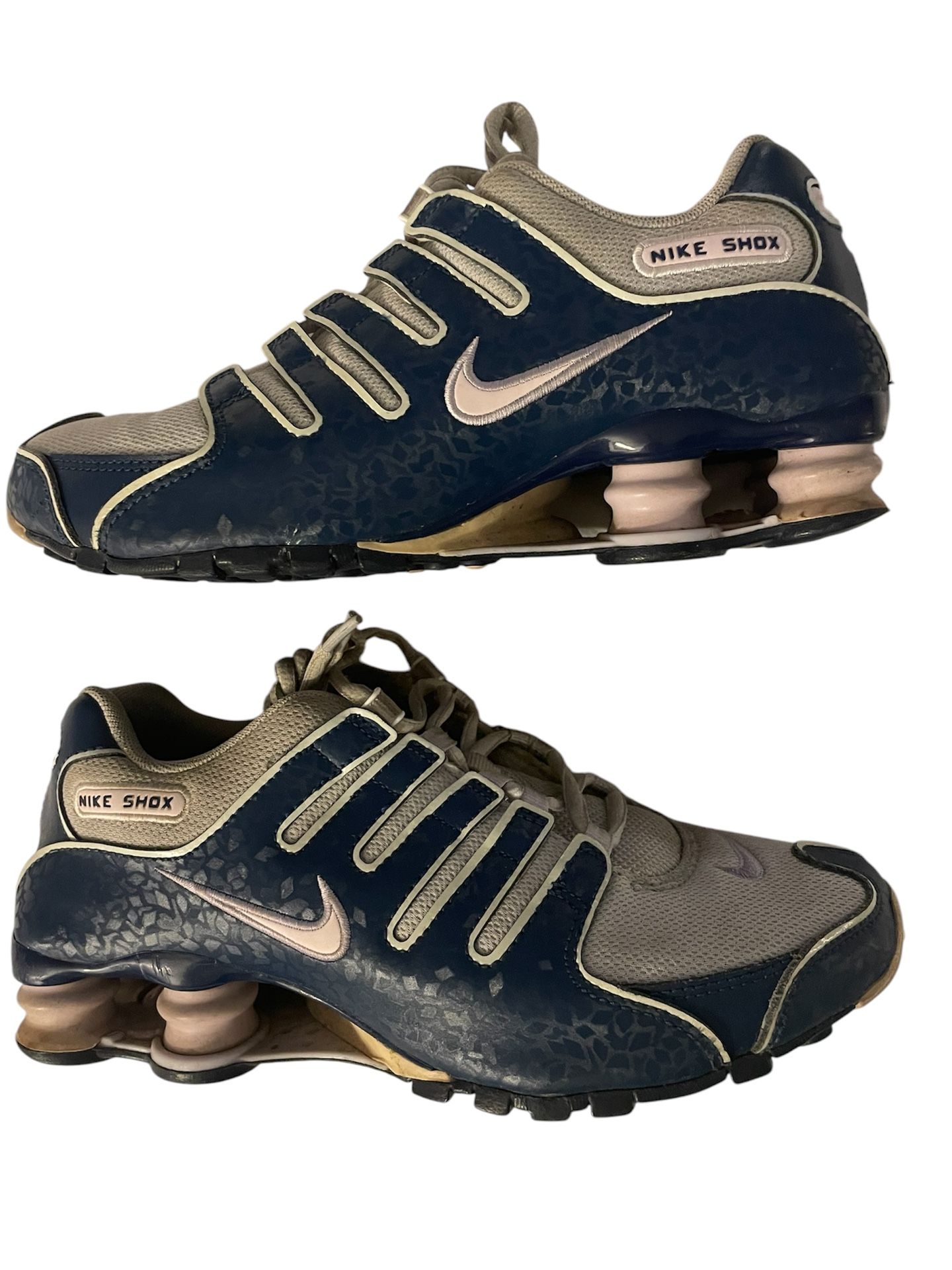 Nike Womens Shox NZ EU 488312 054 Dusty Grey Brave Blue Size: