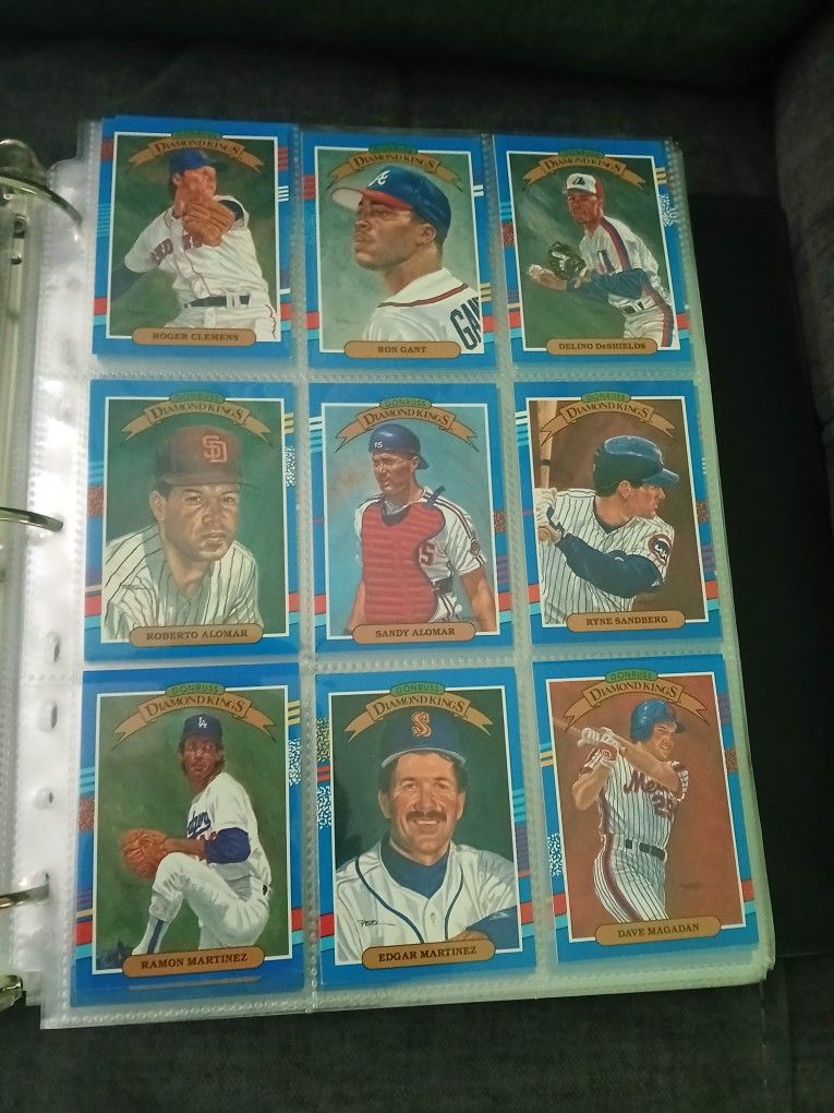 Baseball cards.