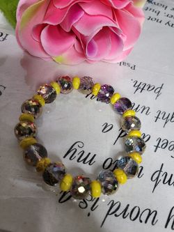 ETSY HANDMADE STRETCHABLE CRYSTAL HIGH QUALITY BRACELET