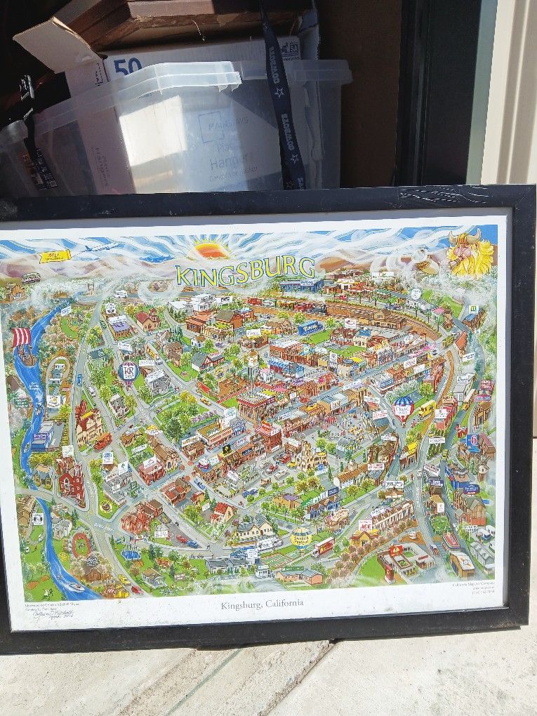 2016 KINGSBURG CALIFORNIA CITY MAP