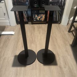 Fluance Floor Speaker Stands for Surround Sound and Bookshelf Speakers