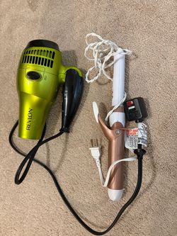 Hair dryer and hair iron