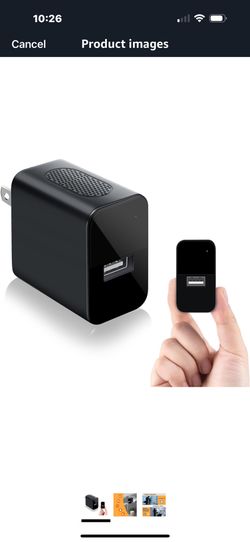 1080P Mini Camera 64GB Security Camera Charger with Motion Detection/Night Vision