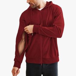 Sweatshirt With Arm Zippers