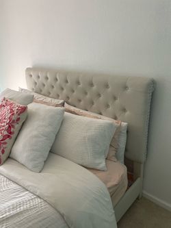 Luxury Beige/ Taupe California King Bedframe
