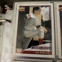 Topps #21 Joe Morgan Boston Red Sox baseball card 