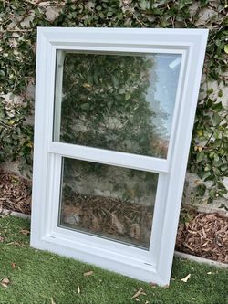 White Vinyl Retrofit Window 36” x 24”