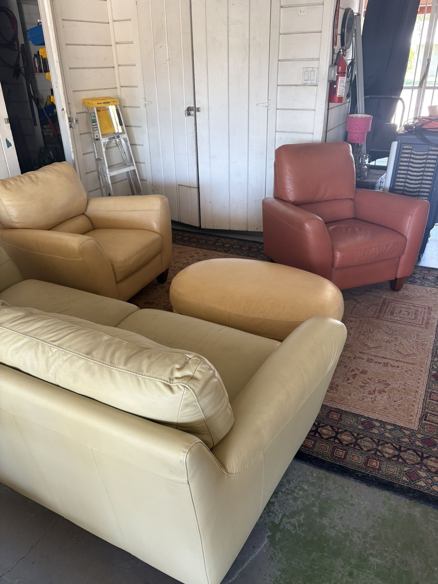 Real Leather Living Room Furniture