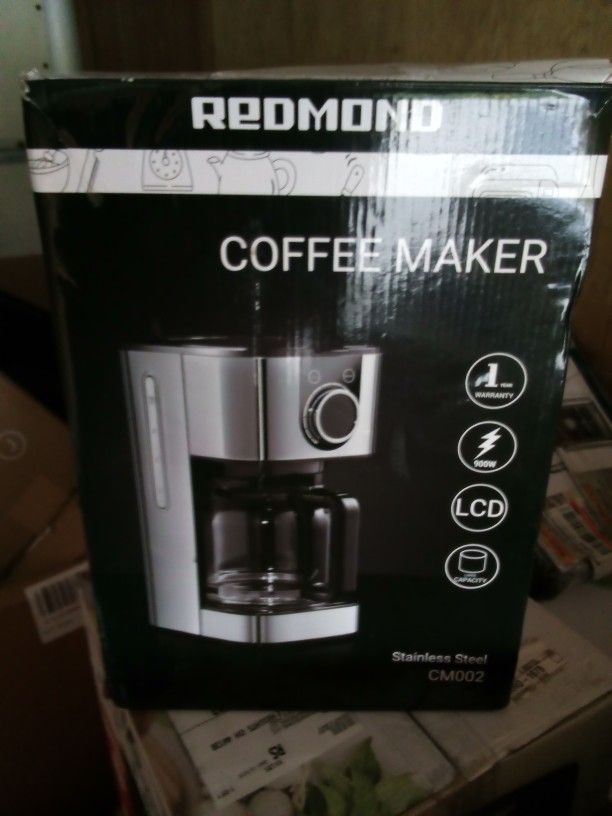 Redmond Programmable Coffee Maker, 10 Cup Stainless Steel