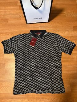 Gg Black Monogram Polo (ON SALE)