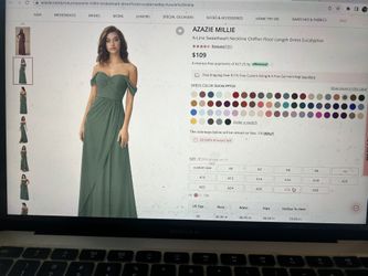 Formal Siege Green Dress