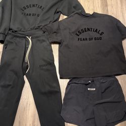 ESSENTIAL COMBO Hoodie Pants T-Shirt Nylon Shorts