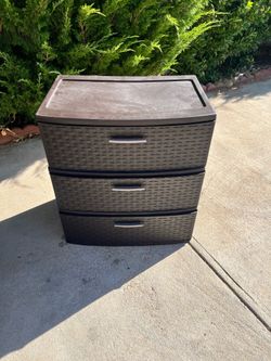 Sterilite 3 Drawer wide weave plastic Storage Tower