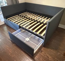 DHP Full Size Upholstered Daybed with Storage Drawers – Gray – $300 obo