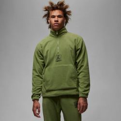Jordan Essentials Mens Winterized Fleece Half-Zip FD7863-340 Sz: Large NWT