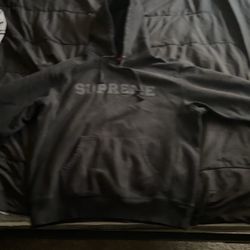 Supreme Collegiate Hooded Sweatshirt 'Black