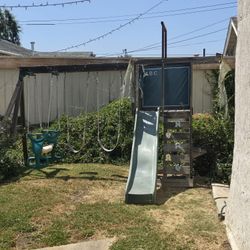 Swing Set With Slide