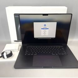 * Apple M3 Max chip with 14‑core CPU, 30‑core GPU, 16‑core. * 		36GB unified memory * 		1TB SSD storage * 		16-inch 
