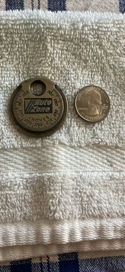 AutoZone Brass vintage Feeler Gauge Coin Tool