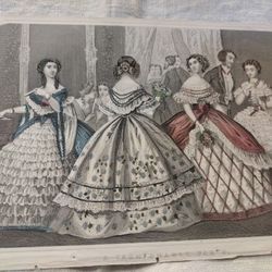  1859 Hand Tinted Engraving