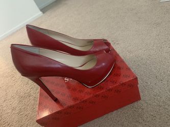 Red Guess Heels