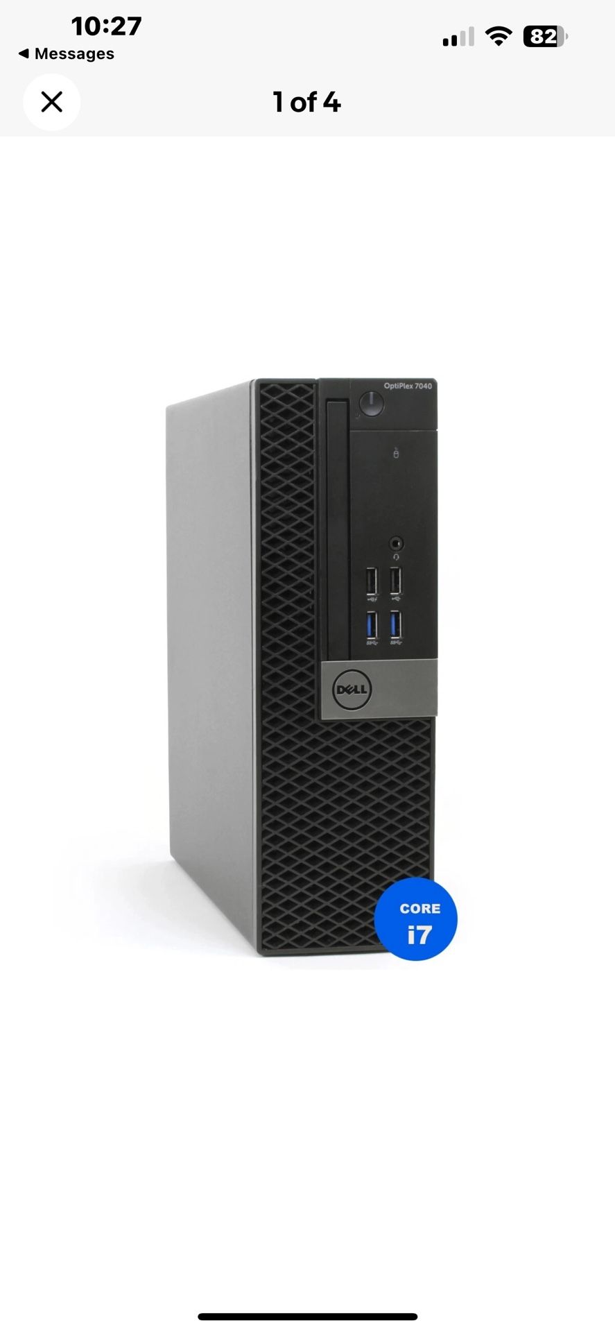 Dell Optiplex 7040 SFF Desktop Intel Core i7 (6th Gen) 16 GB Ram, Win 11 Pro
