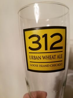 312 beer glasses 5 total