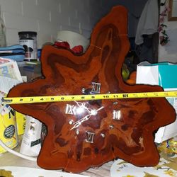 Working wooden Wall Clock Hand Crafted $25 Pickup only At Country Club And Grant 
