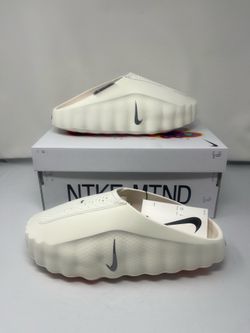 Nike Mind 001 Slide Sail/Metallic Platinum Men's Size 10 HQ4307-100 New