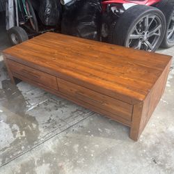 Elegant Wood Coffee Table 