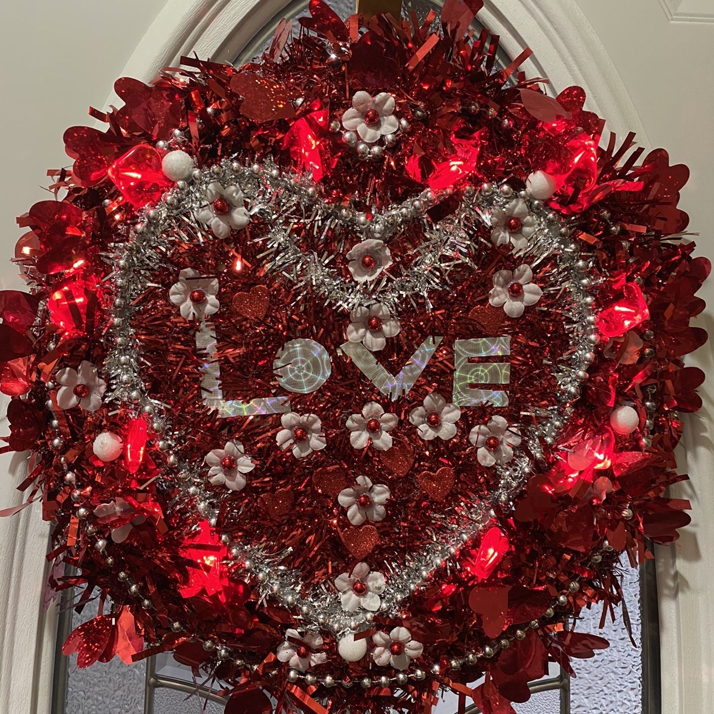 ❤️artesania VMHS A decorative Wreath With Battery 🔋 Light