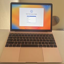 Macbook Air Model A1534 Rose Gold