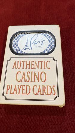 Authentic Casino Played Card-Paris Las Vegas
