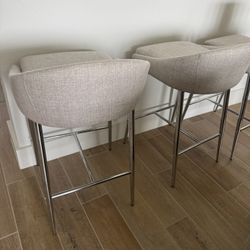 GDFStudio Orlando upholstered Fabric Counter Stools 2 sets Of 2