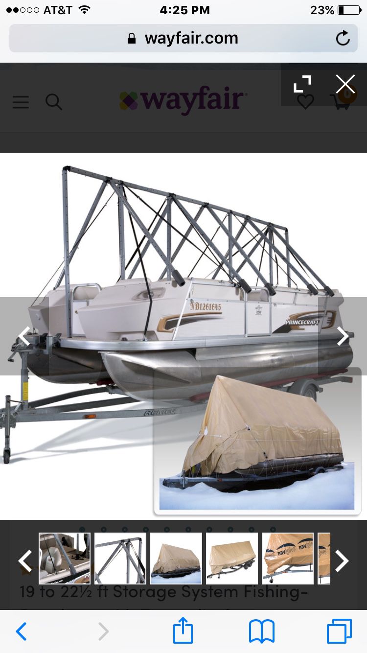 Navigloo tarp system for pontoon boat