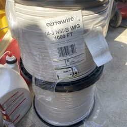 Cerrowire 1,000 ft. 14/3 White Solid CerroMax SLiPWire Cu Nm-B Wire