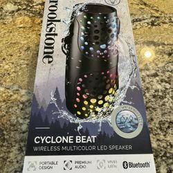 Wireless Multicolor LED Speaker, Brookstone, Cyclone Beat.