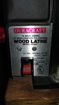 Duracraft.  Wood Lathe