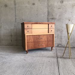 Lovely MCM Solid Wood Dresser With Period Hardware. Hand Refinished With Love 💕