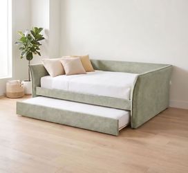 Daybed Full w twin trundle Green fabric, New Especial price